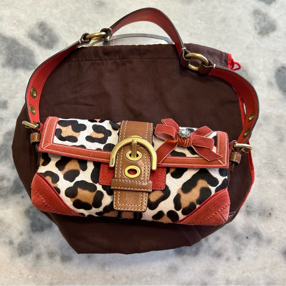 Coach Soho Leopard Baguette Bag. 2006 Y2K Limited edition. Authentic. - Picture 8 of 15